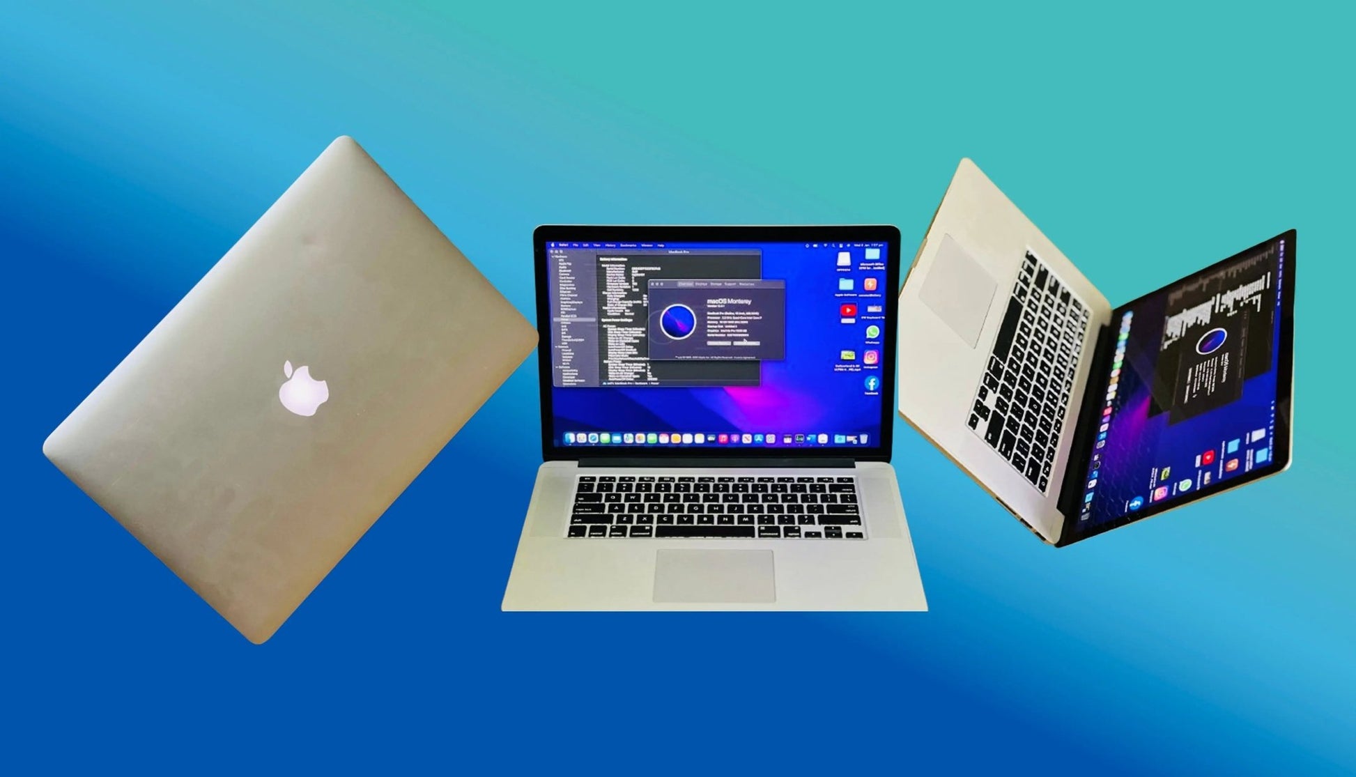 Front view of Apple MacBook Pro 2015 with Retina Display